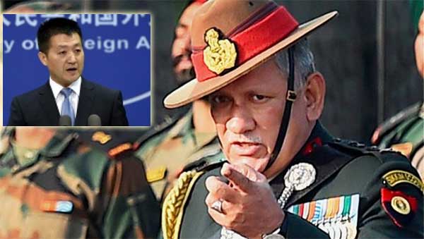 Indian Army chief’s ‘unconstructive’ comments will hurt peace: China